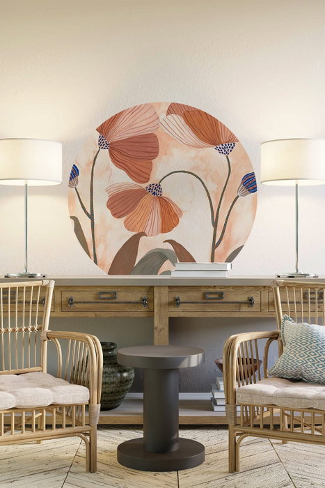 Wallity Sticker Decorativo para Pared Multicolor 78 x 78 cm